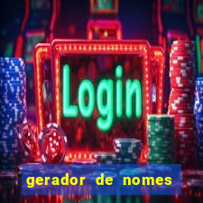 gerador de nomes para jogos